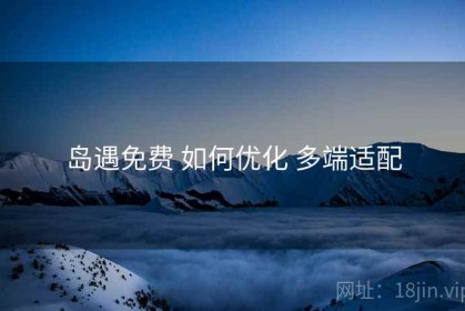 岛遇免费 如何优化 多端适配