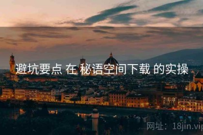 避坑要点 在 秘语空间下载 的实操