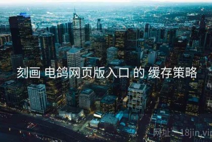 刻画 电鸽网页版入口 的 缓存策略