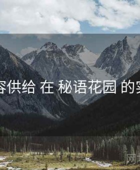 内容供给 在 秘语花园 的实操