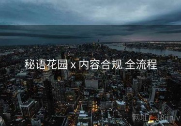 秘语花园 x 内容合规 全流程