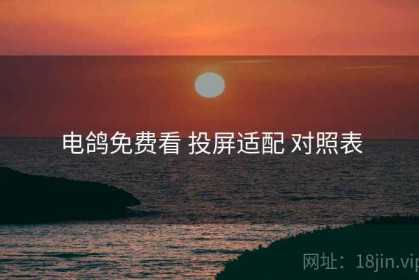 电鸽免费看 投屏适配 对照表