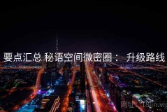 要点汇总 秘语空间微密圈 ： 升级路线