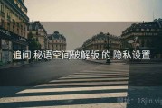 追问 秘语空间破解版 的 隐私设置