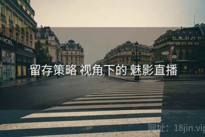 留存策略 视角下的 魅影直播