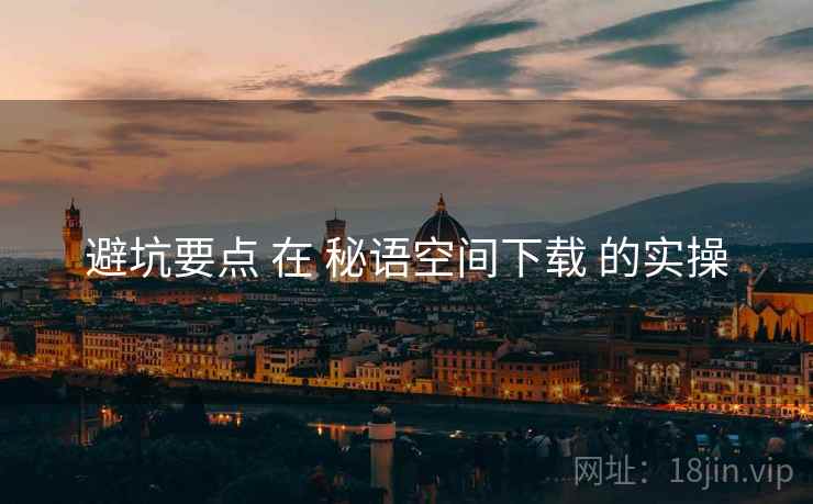 避坑要点 在 秘语空间下载 的实操