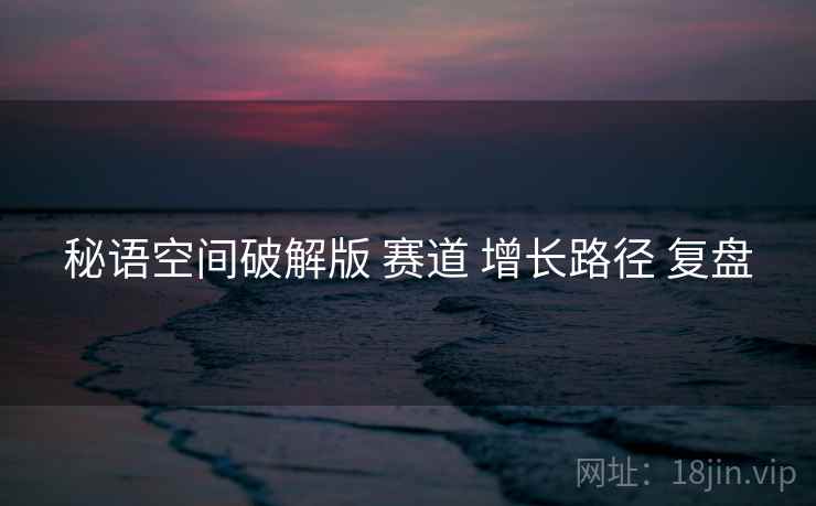 秘语空间破解版 赛道 增长路径 复盘