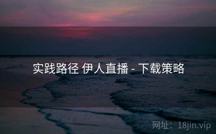 实践路径 伊人直播 - 下载策略