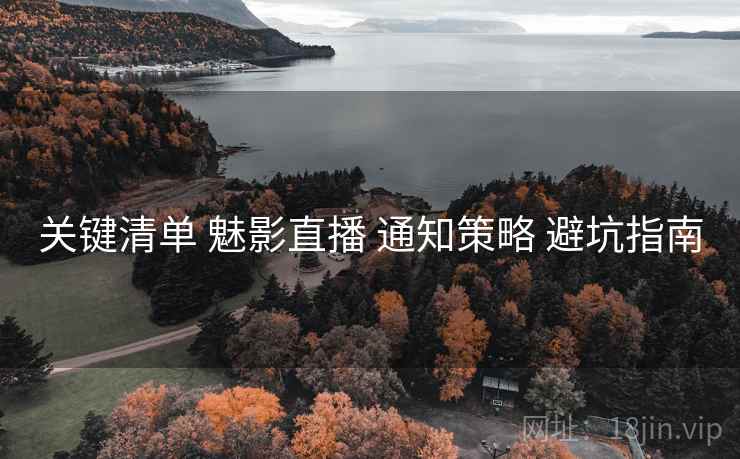 关键清单 魅影直播 通知策略 避坑指南
