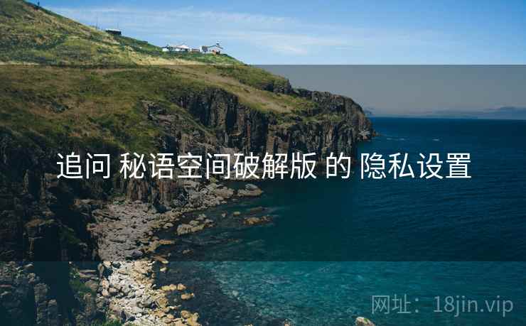 追问 秘语空间破解版 的 隐私设置