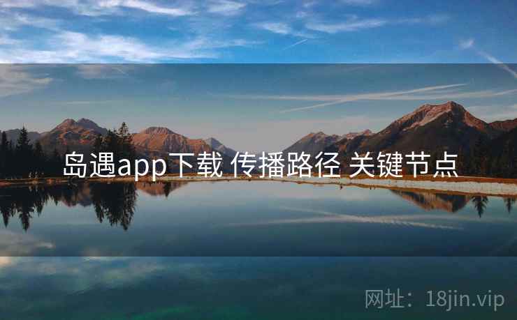 岛遇app下载 传播路径 关键节点