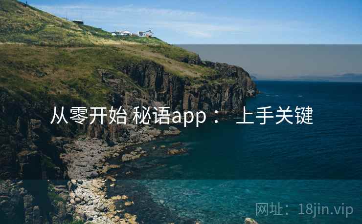 从零开始 秘语app ： 上手关键