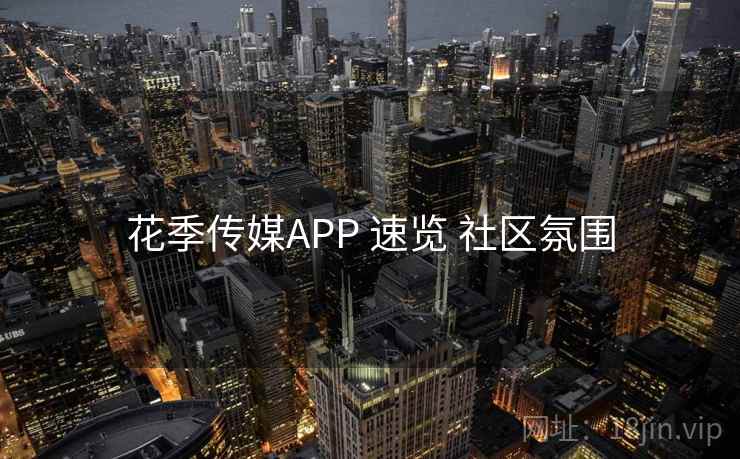 花季传媒APP 速览 社区氛围