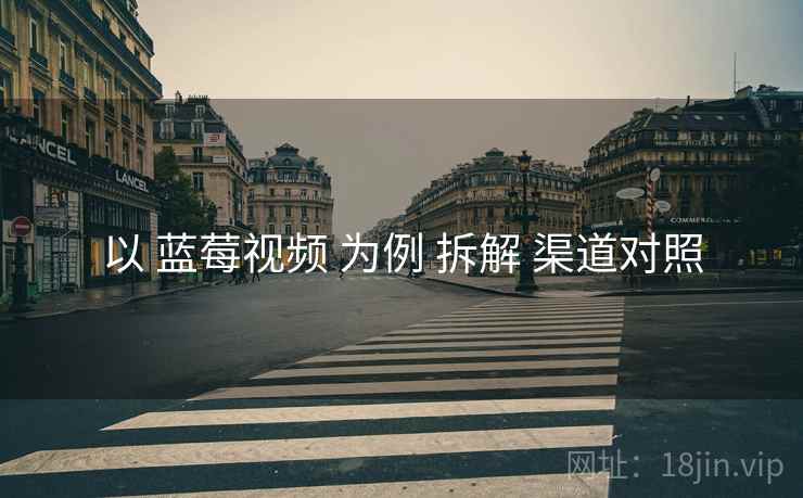 以 蓝莓视频 为例 拆解 渠道对照