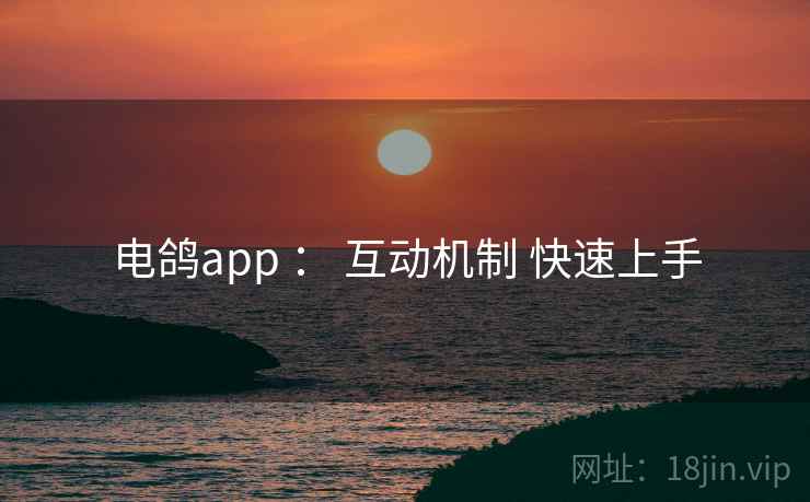 电鸽app ： 互动机制 快速上手
