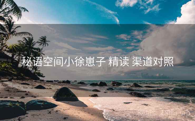 秘语空间小徐崽子 精读 渠道对照
