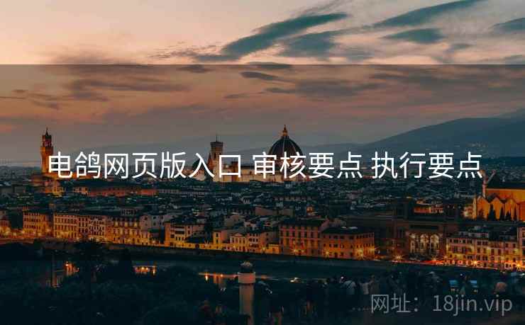 电鸽网页版入口 审核要点 执行要点