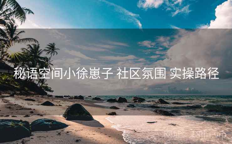 秘语空间小徐崽子 社区氛围 实操路径
